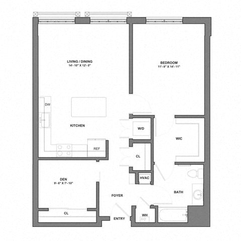 Floorplan image of apartment 428