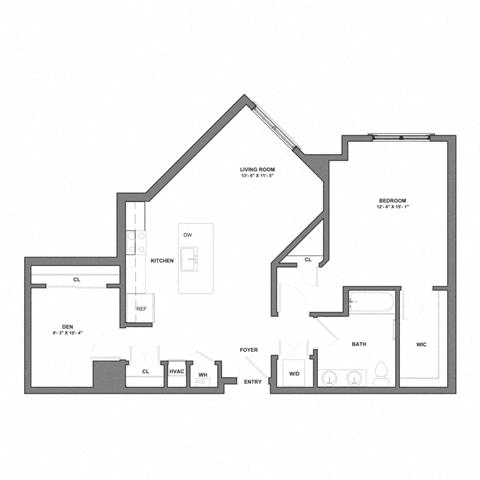 Floorplan image of apartment 312