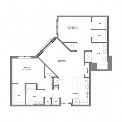 Floorplan image of apartment 529