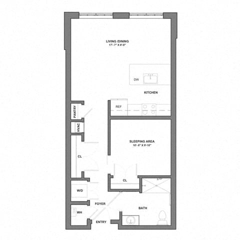 Floorplan image of apartment 235