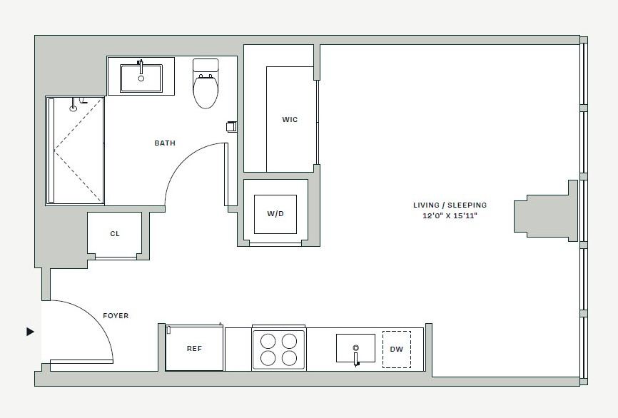 Floorplan image of apartment 606