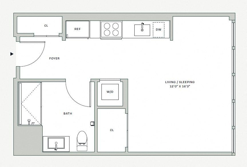 Floorplan image of apartment 805