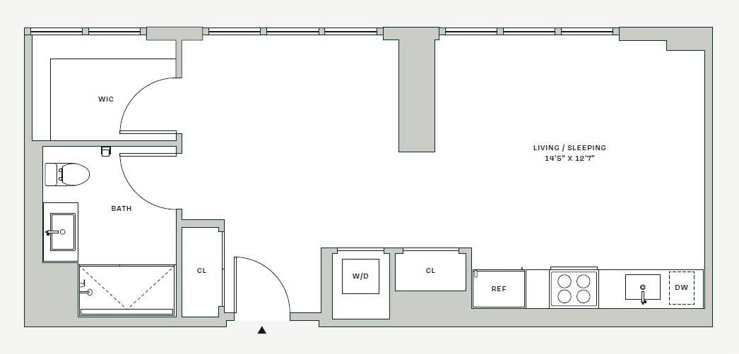 Floorplan image of apartment 311