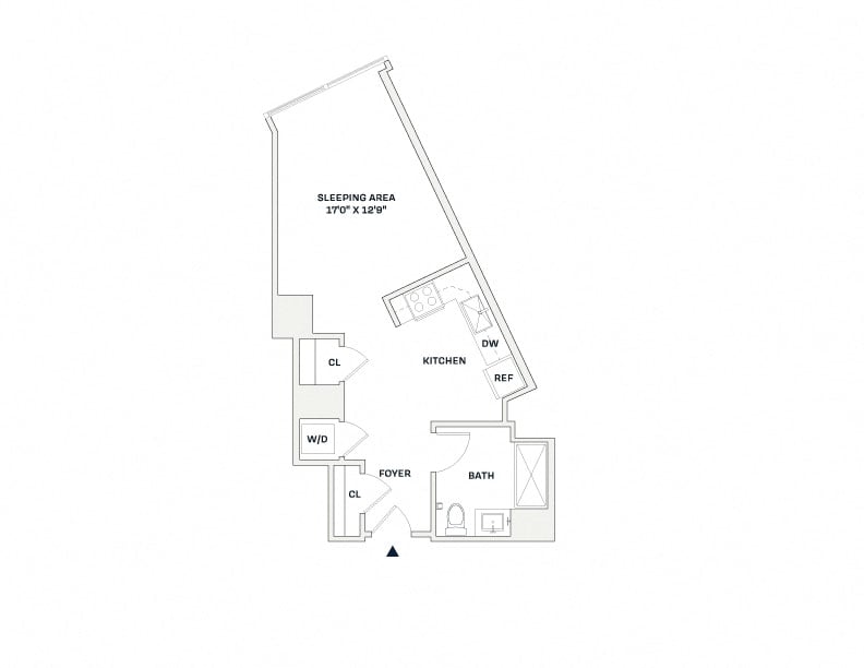 Floorplan image of apartment 1409