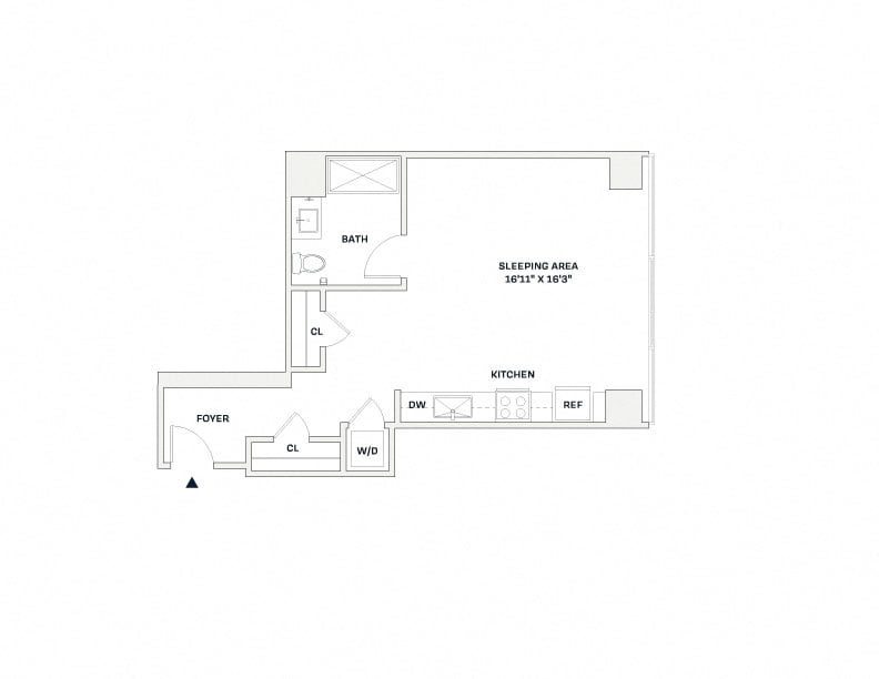 Floorplan image of apartment 211