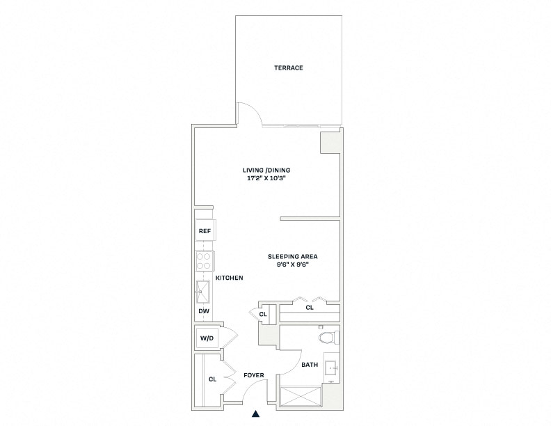 Floorplan image of apartment 201