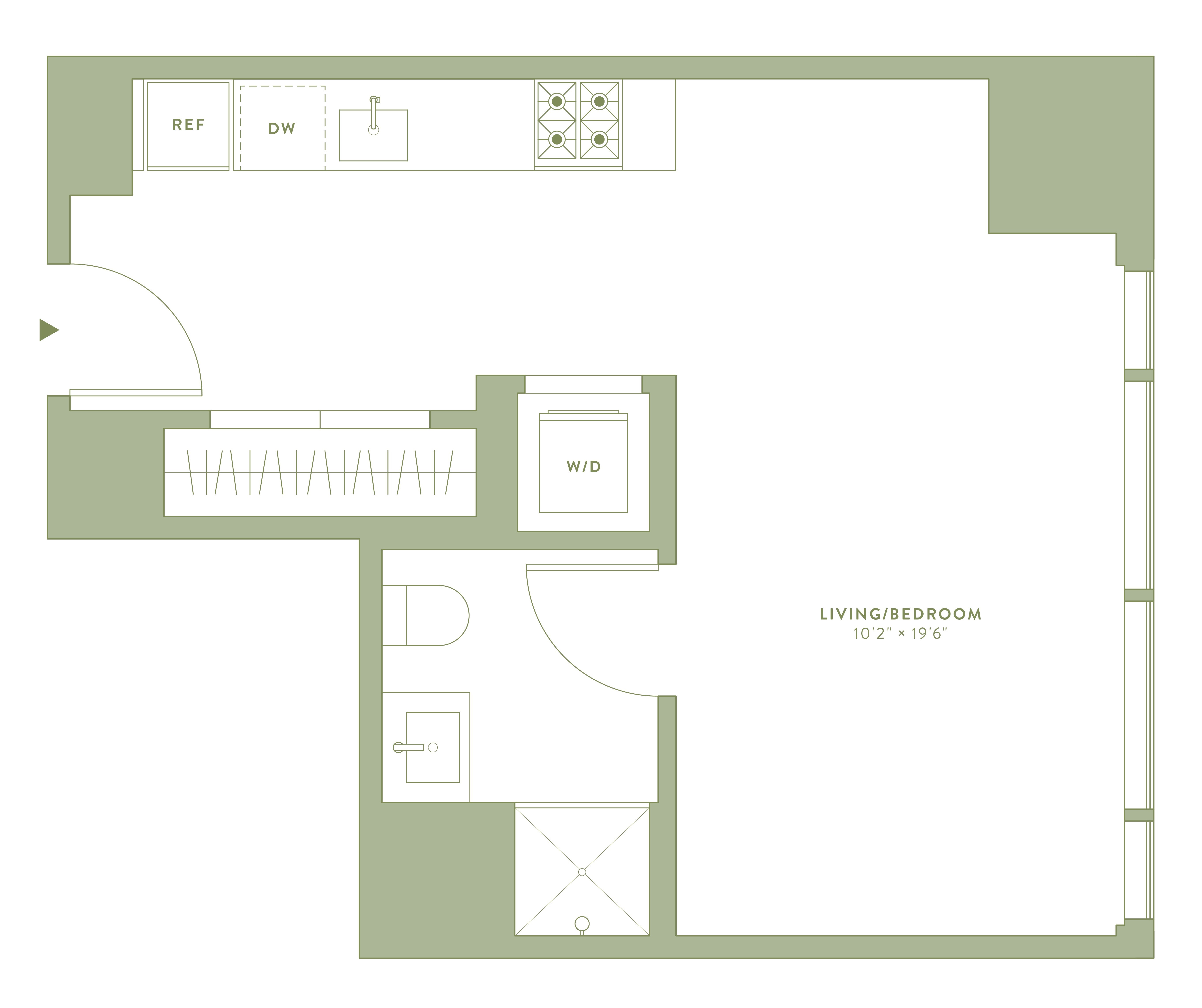 Floorplan image of apartment 30A