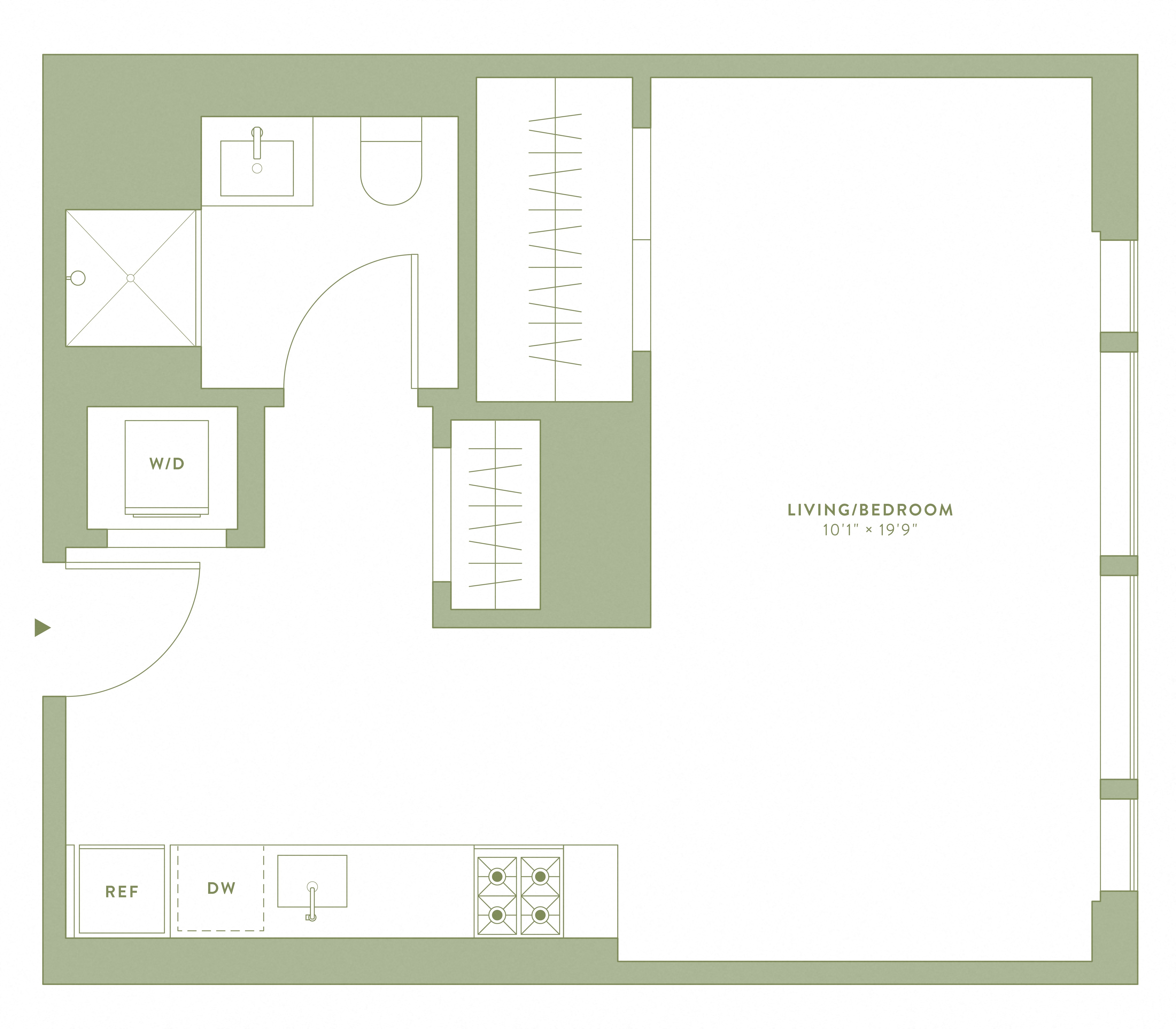 Floorplan image of apartment 21KA