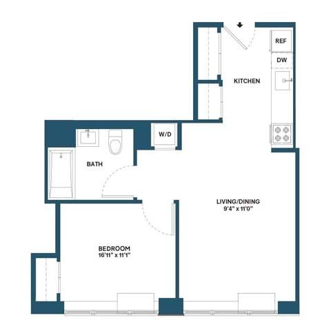 Floorplan image of apartment 0604