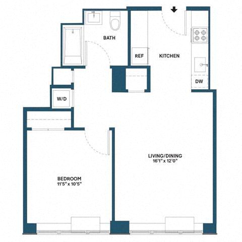 Floorplan image of apartment 0307