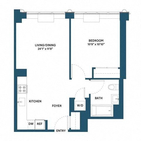 Floorplan image of apartment 0814