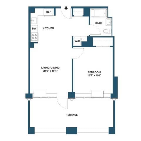 Floorplan image of apartment 0722