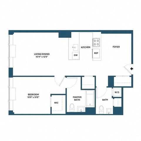 Floorplan image of apartment 0415