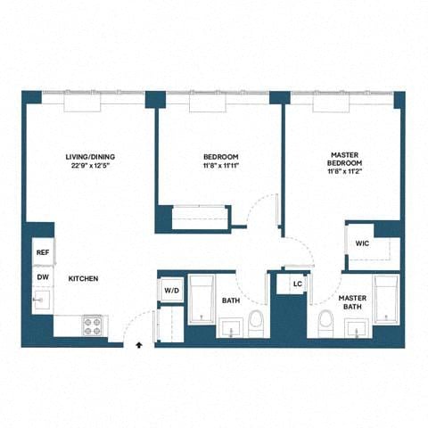 Floorplan image of apartment 0720