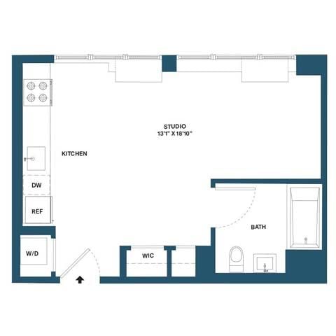 Floorplan image of apartment 0443