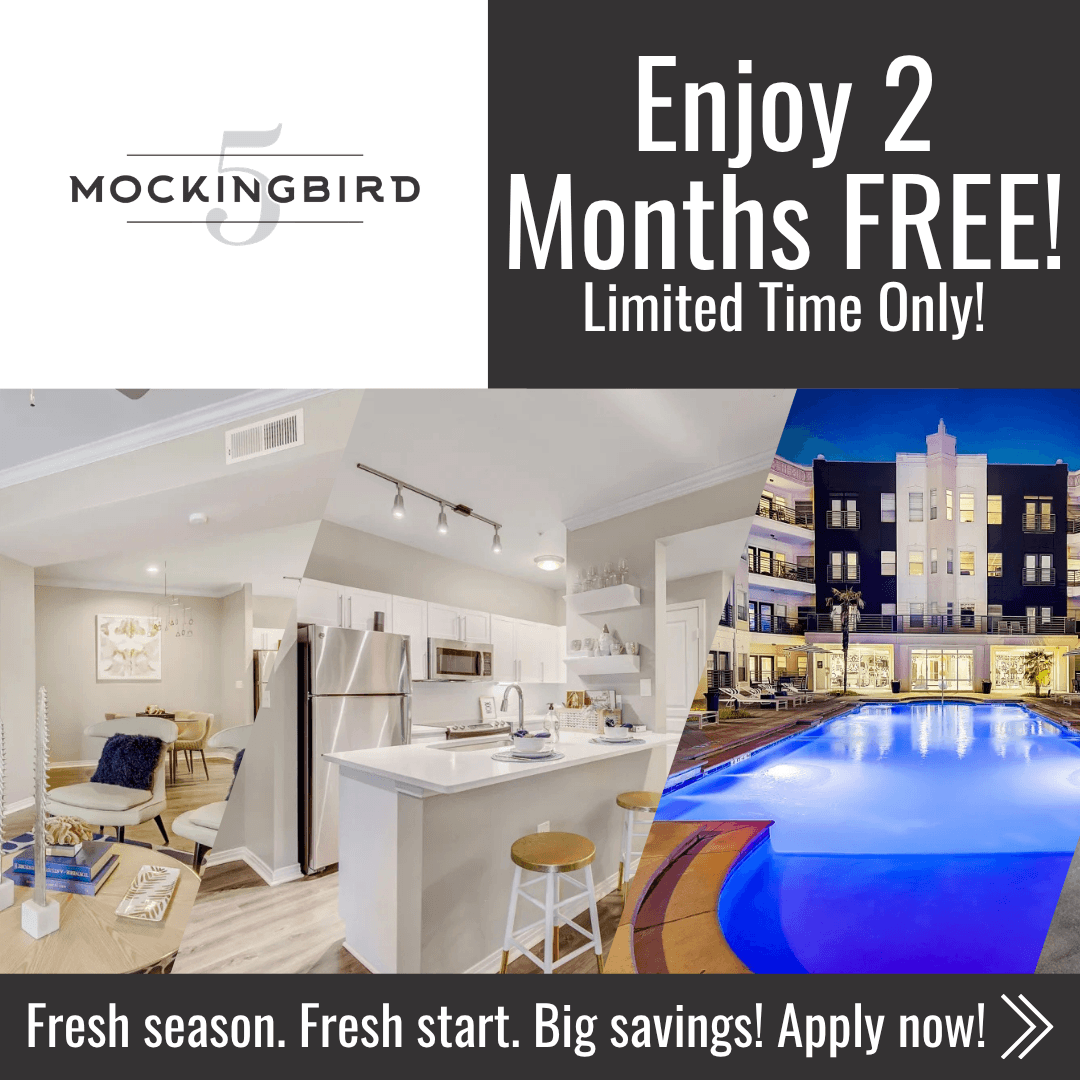 Floor Plans | East Dallas Apts | 5 Mockingbird Apartments