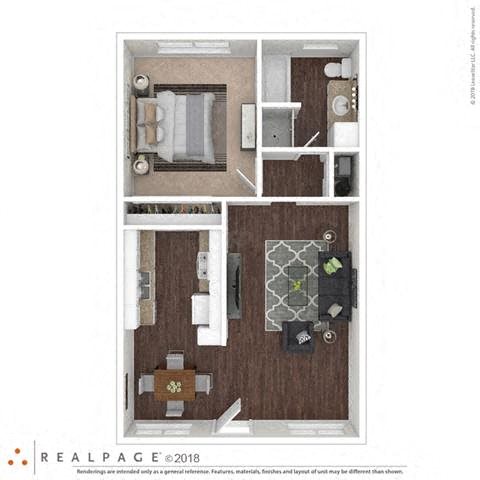 Richelieu 1 bed floor plan