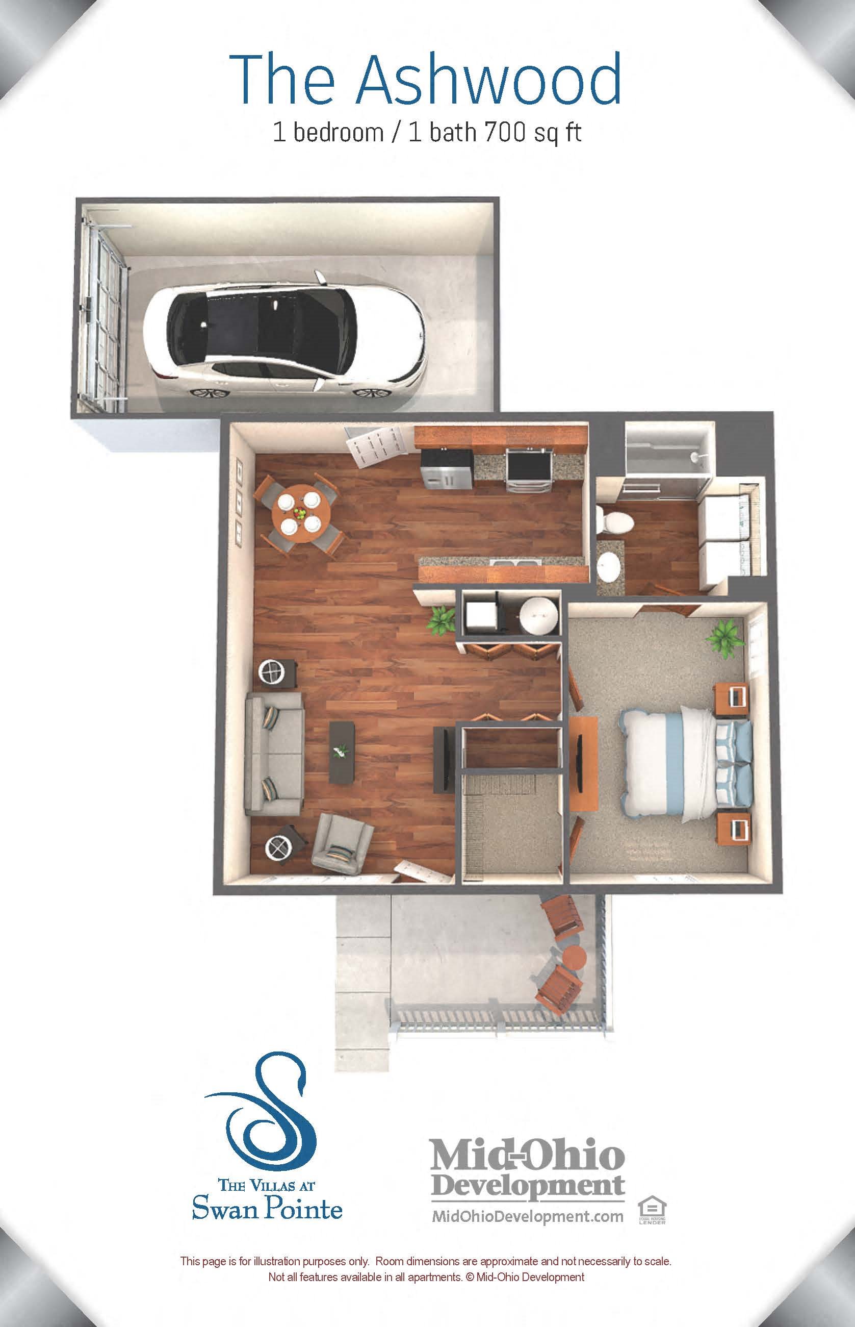 Floor Plans of The Villas at Swan Pointe in Groveport, OH