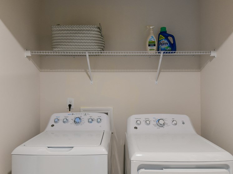 laundry room at Brighton Townhomes, Acworth, 30102