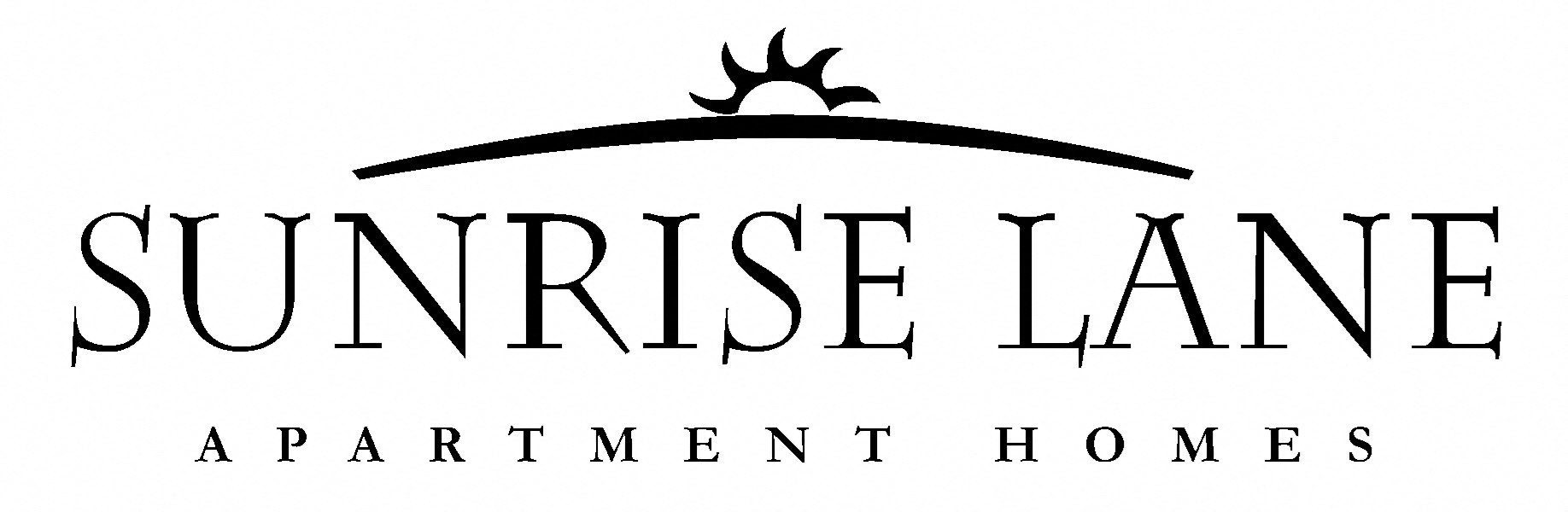 Logo for Sunrise Lane Apartments in Everett WA on white background