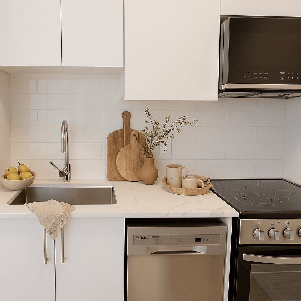 Kitchen in an apartment,
