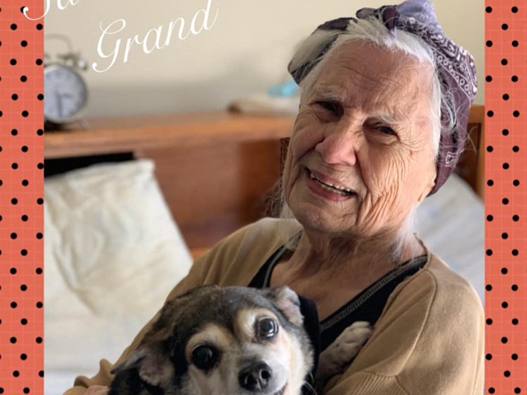 Lady with dog at Savannah Grand of Bossier City, Bossier City, LA, 71111