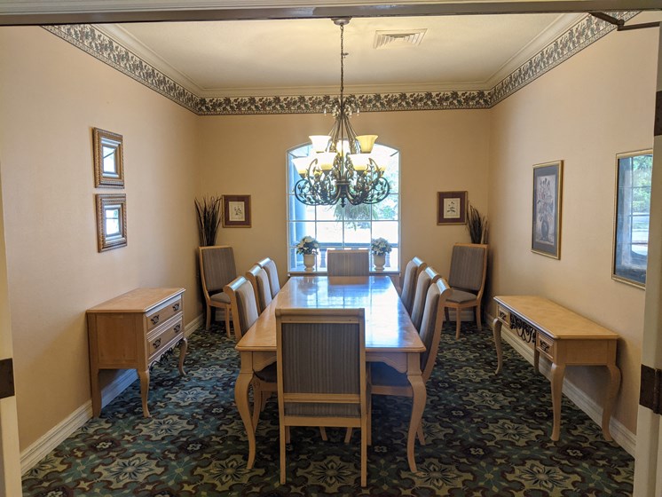 Dining room at Savannah Court of Orange City, Orange City, FL, 32763