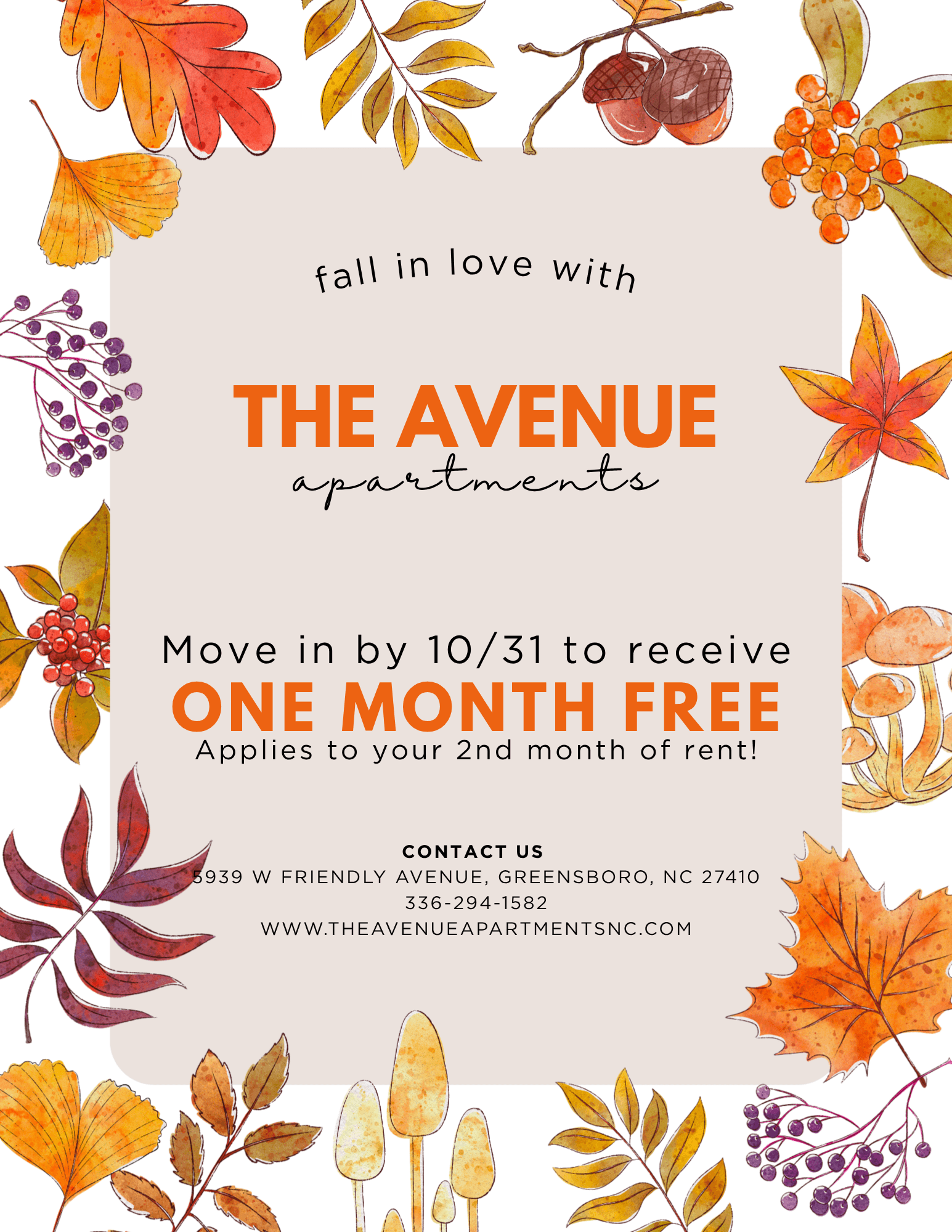 Avenue Fall Special