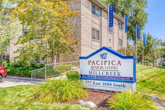 A photo of Pacifica Senior Living Millcreek's exterior.