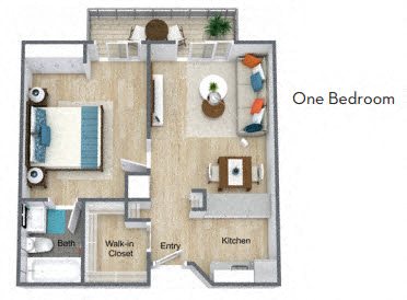 one bedroom lantana at Meridian at Lantana, Lantana, FL, 33462