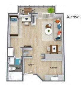 Alcove FloorPlan Alcove FloorPlan at Meridian at Lantana, Lantana, FL, 33462