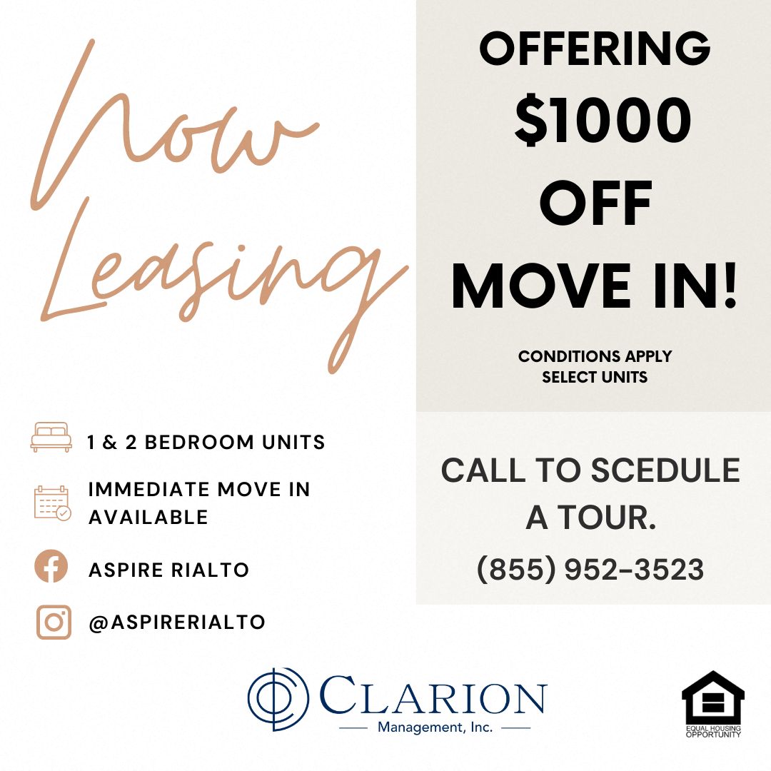 PetFriendly Apartments in Rialto, CA Aspire Rialto Amenities