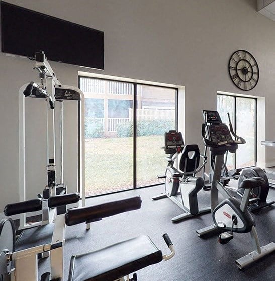 Modern fitness center at Newport Colony Apartment Homes, Casselberry, Florida