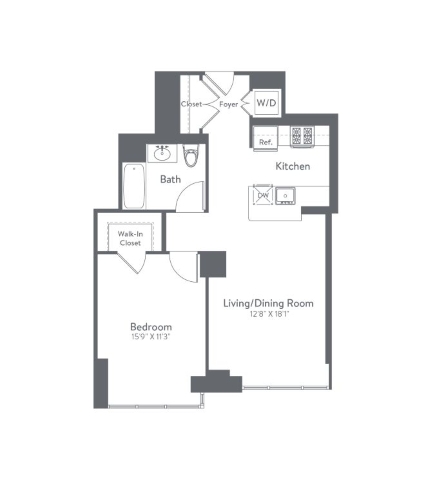 Floor plan layout diagram for m2-a1