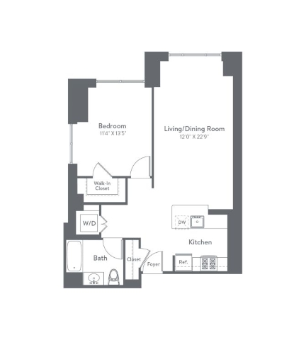 Floor plan layout diagram for m2-a4