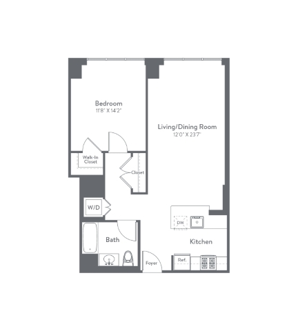 Floor plan layout diagram for m2-a6