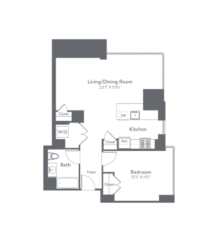Floor plan layout diagram for m2-a7