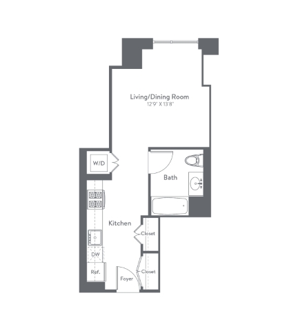 Floor plan layout diagram for m2-ms1