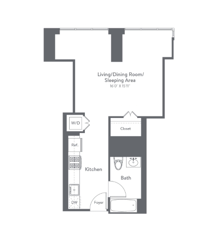 Floor plan layout diagram for m2-ms3