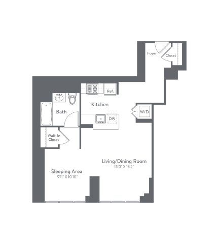 Floor plan layout diagram for m2-s2