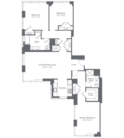Floor plan layout diagram for ms-c1
