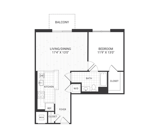 Floor plan layout diagram for Meridian A2