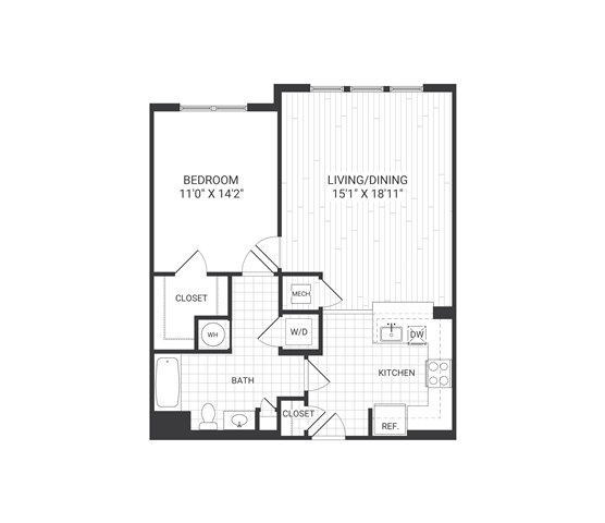 Floor plan layout diagram for Meridian A4