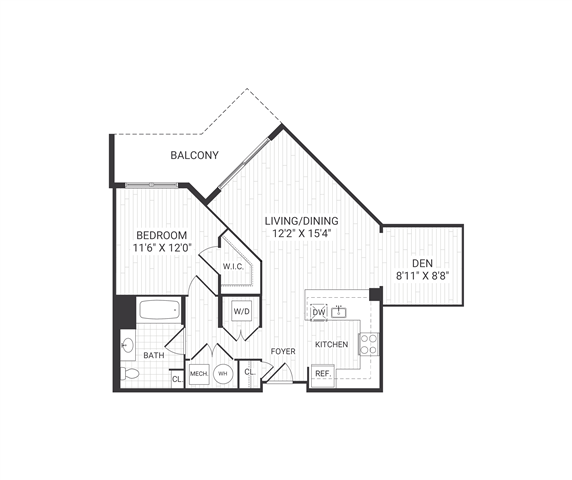 Floor plan layout diagram for Beacon A12