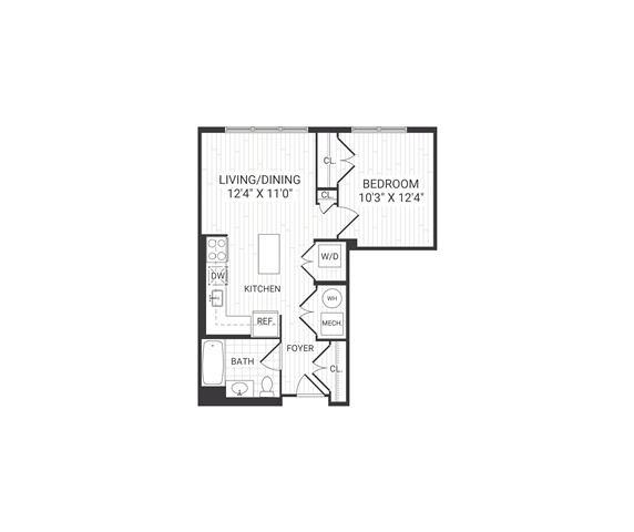Floor plan layout diagram for Beacon A1