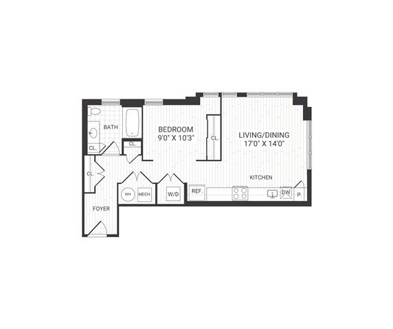 Floor plan layout diagram for Beacon A4