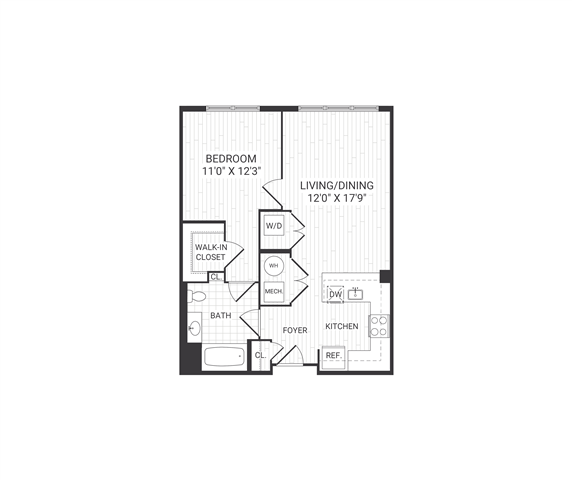 Floor plan layout diagram for Beacon A6