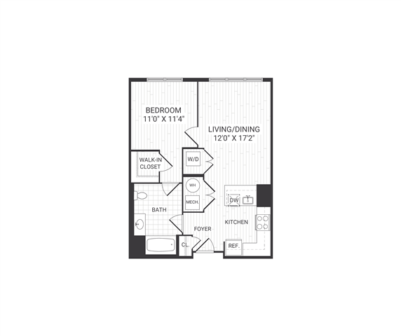 Floor plan layout diagram for Beacon A7H