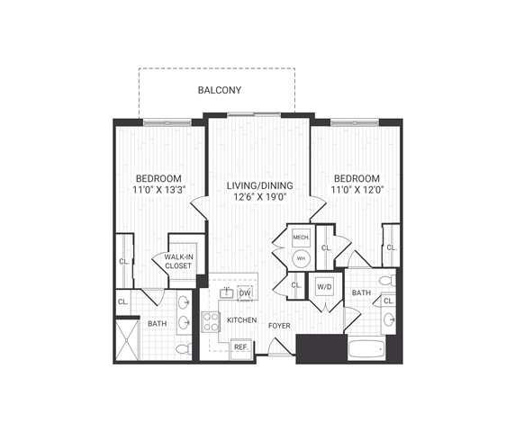 Floor plan layout diagram for Beacon B2