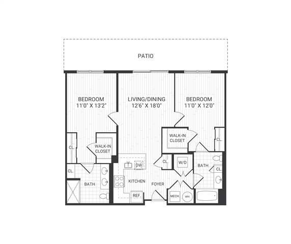 Floor plan layout diagram for Beacon B3